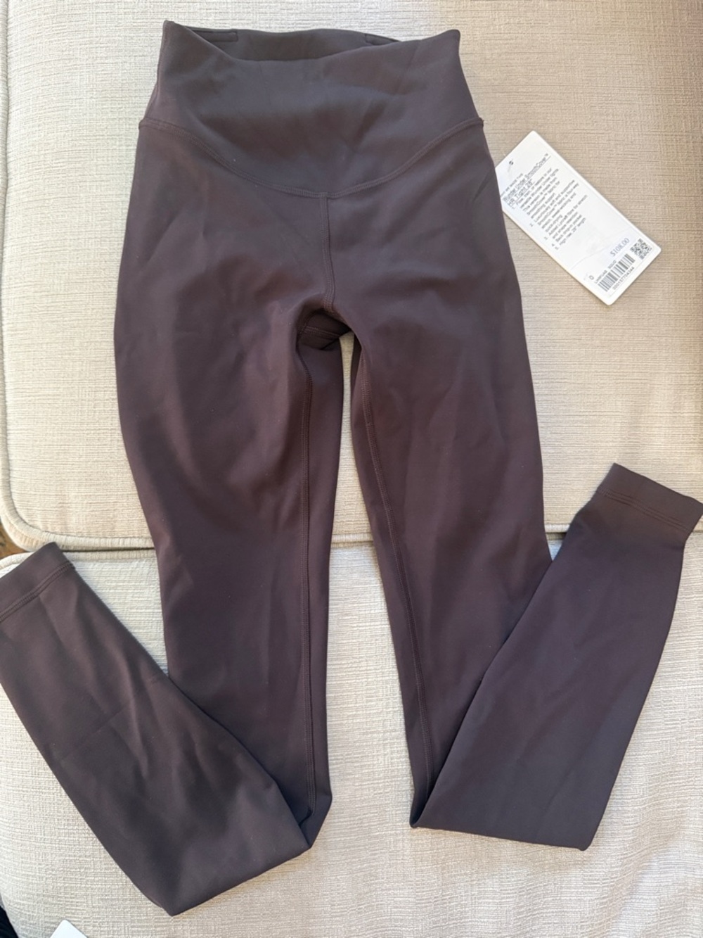High-Waist Dark Brown Leggings